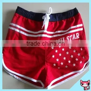 2016 Red Spandex Fabric Pants Mens Beach Shorts thumbnail-1