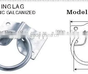 Stainless Steel Aisi304 Square Eye Plate With Ring ,hitching Ring Lag in China Carabiner Rigging Manufacturer Supplier's Choice thumbnail-3