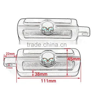 BJ-FP216-051 Billet Aluminum Foot Pegs Pedal for Serrated Harley Davidson Style thumbnail-6