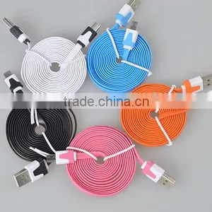 2015 Universal Flat Low Profile Usb to Micro Usb Cable for Smart Phone thumbnail-2