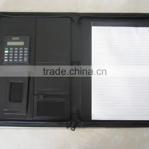 A4 Zipper pu Leather Portfolio Conference Folder thumbnail-1