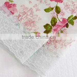 PVC/PEVA Tablecloth With Lace Border & Flannel Backing, Waterproof & Oilproof thumbnail-5