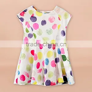 NEW!China Supplier Wholesale Girl Dress Cotton Long Glass Strass Dress thumbnail-2
