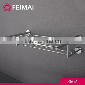 New 2016 Wall Mounted Bracket Hotel Style Towel Rack Shelf Bar thumbnail-1