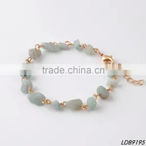 Mint Natural Druzy Stone Bracelet thumbnail-1