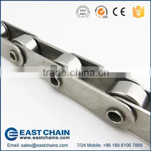 A Series Double Pitch 50.8mm 304 Stainless Steel Hollow Pin Roller Chain C2082HP thumbnail-1