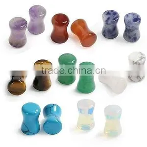Customized Green Stone Ear Plug Item 004sy thumbnail-1