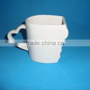 Porcelain Special Shape White Mug thumbnail-3