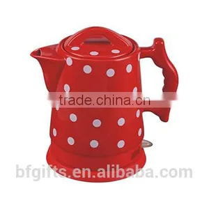 Enamel Kettle Set/ Ceramic LED Electric Kettle/ White High Quality Teapot Set/ 2015 New Design-3 thumbnail-2