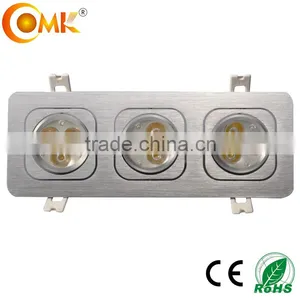 3*3*3W Pure Aluminum Led Grill Light Fixture thumbnail-3