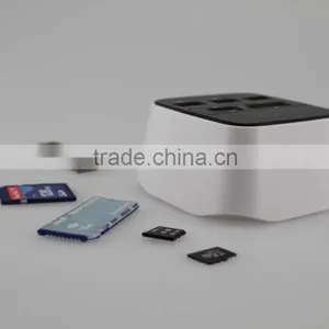 Computer SD TF M2 MS Card Reader With Usb Hub 2.0 LED COMBO thumbnail-4