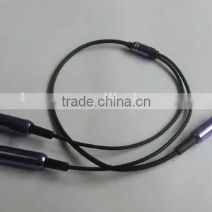 DC3.5 m to 2*female Earphone Splitter Cable With Gold-plated thumbnail-2
