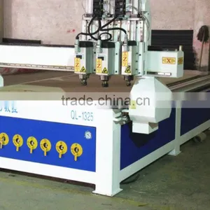Pneumatic Tool Change Double Head CNC Wood Router for Sale QL-1325 thumbnail-3
