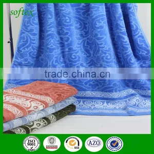 100%cotton 70x140cm Cut Pie Jacquard Bath Towel With Logo thumbnail-1