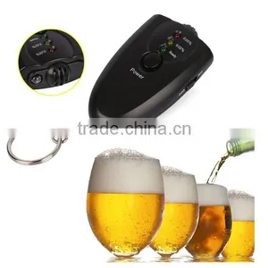 Prefessional Accurate Breath Alcohol Tester Breathalyzer Red Flashlight Led Display Keychain Alcohol Breath Analyzer Detector thumbnail-1