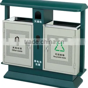 Max-HK14 School/Park/Apartment Open Air Recycling Waste Dustbin thumbnail-1