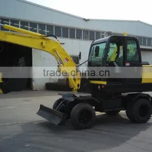 6T,7T,8T,10T Cheap Wheel Excavator thumbnail-1
