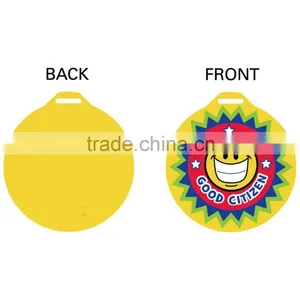 Hot Sale Custom Personalized Cheap Souvenirs 3D PVC Rubber Good Citizen Award Medals With Ribbon for Promotional Gifts thumbnail-3