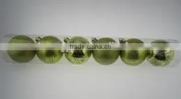 Plastic Christmas Decoration/Gold Xmas Ball thumbnail-1