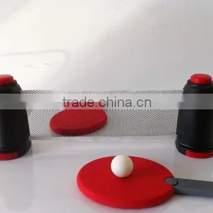 Out Door Folding Easy Take Table Tennis Racket Set thumbnail-1