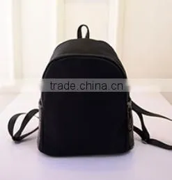 Fashion Rivet Decorate Nylon Backpack China Factory thumbnail-2