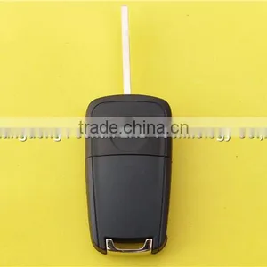 Car Key Opel Replacement Shell Flip Folding Remote Key Case for OPEL VAUXHALL Insignia Astra 2 Button HU100 Uncut Blade Quality Choice thumbnail-3