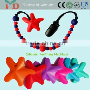 Food-safe Sassy Mom Silicone Bead Pendant Nursing Jewelry FDA Chewing Baby Teeth Necklace thumbnail-2
