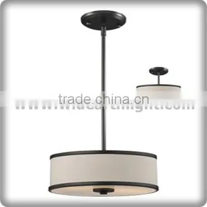 UL CUL Listed Factory USA Round Hanging Lamp With Acrylic Diffuser Hotel Fabric Pendant Light For Bedside C50291 thumbnail-1