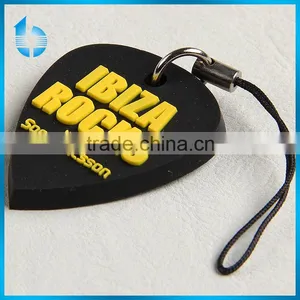 Durable Fashion Promotional Custom Brand Logo Soft Pvc Pendant Key,soft Rubber Silicone Key Holder thumbnail-1