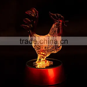 Hot Rooster Sculpture,crystal Cock Rooster,colorful Rooster Figurine thumbnail-1