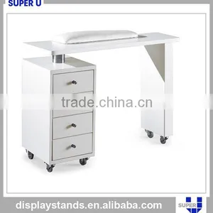 Wood Nesting Tables White thumbnail-4