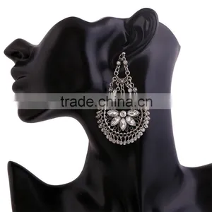 2016 Hot Factory Price Prince Beaded Jewelry Imitation Diamond Drop Earrings thumbnail-3