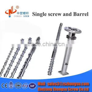 PE PVC PP Extruder Bi-metal Single Screw Barrel for Plastic Machine thumbnail-2