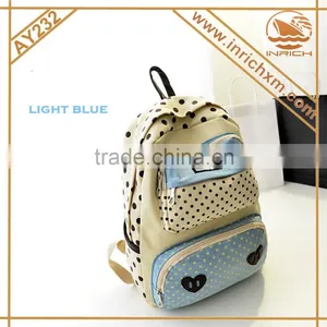 Xiamen Inrich Rucksack Bookbag Cute Canvas Backpack Wholesale thumbnail-4