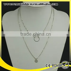 Ring Holding Cheap Couple Necklace, Silver Couple Necklace thumbnail-5