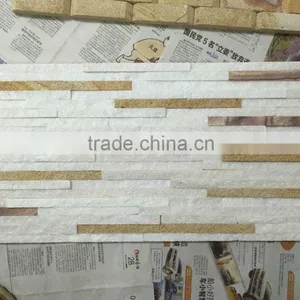 CS034 White Quartize Culture Stone Cladding Panel Culture Stone Venner thumbnail-1