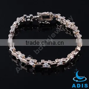 Silver Plated Brass Jewelry Bracelets With Zircon thumbnail-1