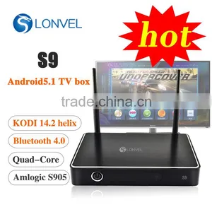 2016! QuadCore Aluminum Case Amlogic S905 TV Box Bluetooth 4.0 Box thumbnail-1