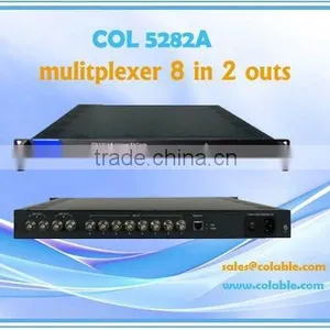 COL5282A Digital tv Multiplexer DVB-C Broadcast Equipment 8 in 2 Out thumbnail-1