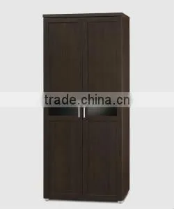 2 Door Melamine MDF Wardrobe Cabinet thumbnail-1