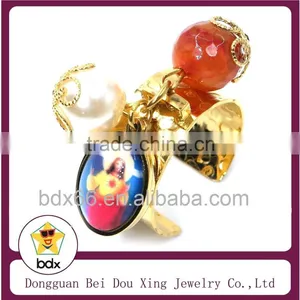 Fashion Catholic Prayer Jewelry Stainless Steel Epoxy Tone Our Father Jesus Blessed Us Finger Rings For Belief Jesus Christians thumbnail-1