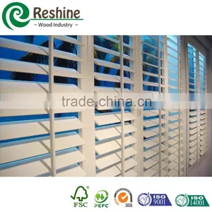 Plastic Window Blind PVC Plantation Shutter Louvers thumbnail-6