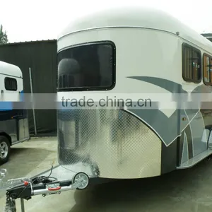 Deluxe Angle Load Horse Floats With Sunshade and Tyre thumbnail-1