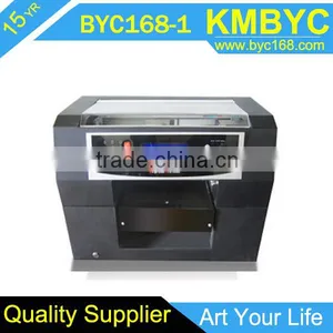 2016 HOT SALE! High Speed Pigment T-shirt Printing White Ink DTG Flatbed Printer thumbnail-1