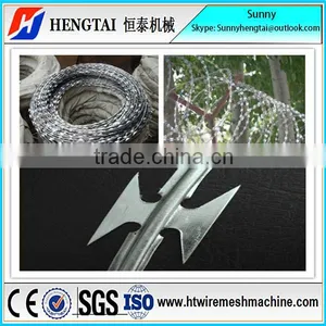Professional Manufacture New Generation Nine Strips Razor Barbed Wire Making Machine thumbnail-6