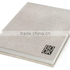 Delicate pu Cover White Card Paper Print Hardcover Book thumbnail-1