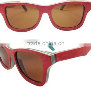 2014 Best Selling Skateboard Wooden Sunglasses thumbnail-1