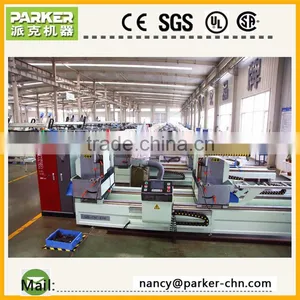 LJZ2-CNC-E500 Aluminum Profile CNC Control Double Head Cutting Saw thumbnail-1