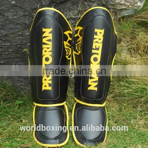 Wholesale MMA Shin Guard Thicker Dykeheel Cuish Foot Protector Mma Flanchard / Muay Thai Shin Guard M/L Mixed Material thumbnail-2