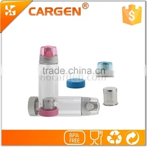 Wholesale Transparent Plastic Tea Strainer Water Bottle thumbnail-4